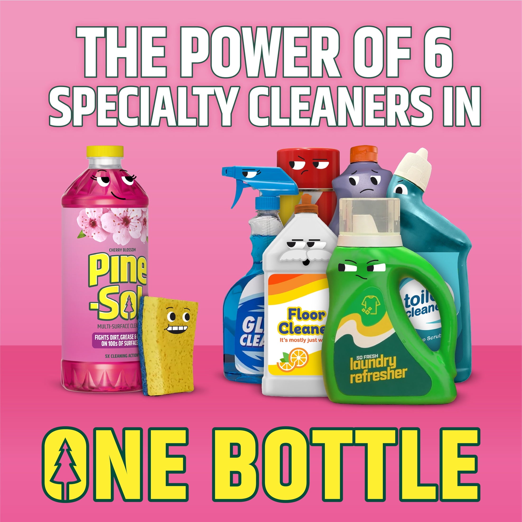 Pine-Sol Multi-Surface Cleaner - Cherry Blossom, 48 Fluid Ounces
