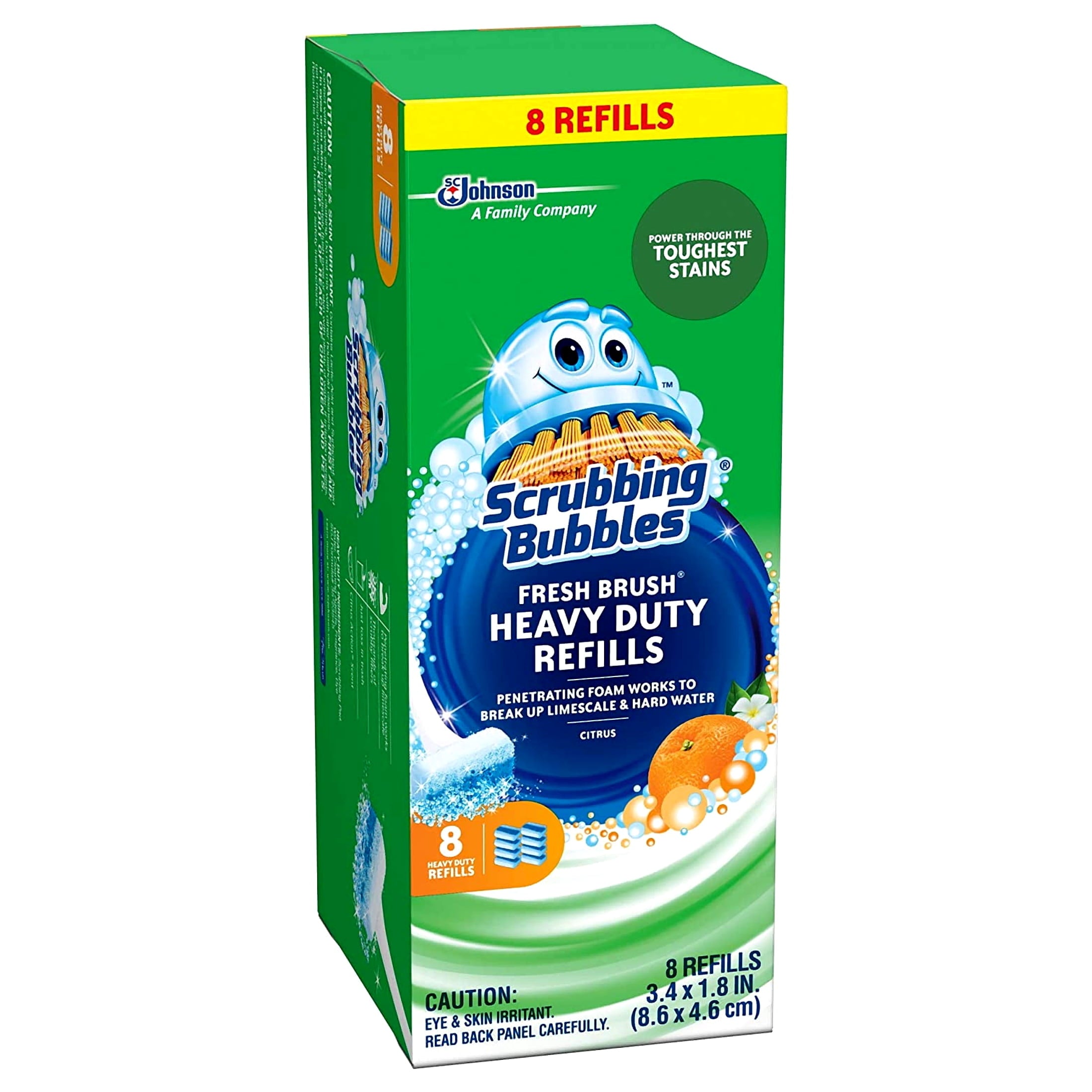 Scrubbing Bubbles Heavy Duty Fresh Brush Refills - 8 Count