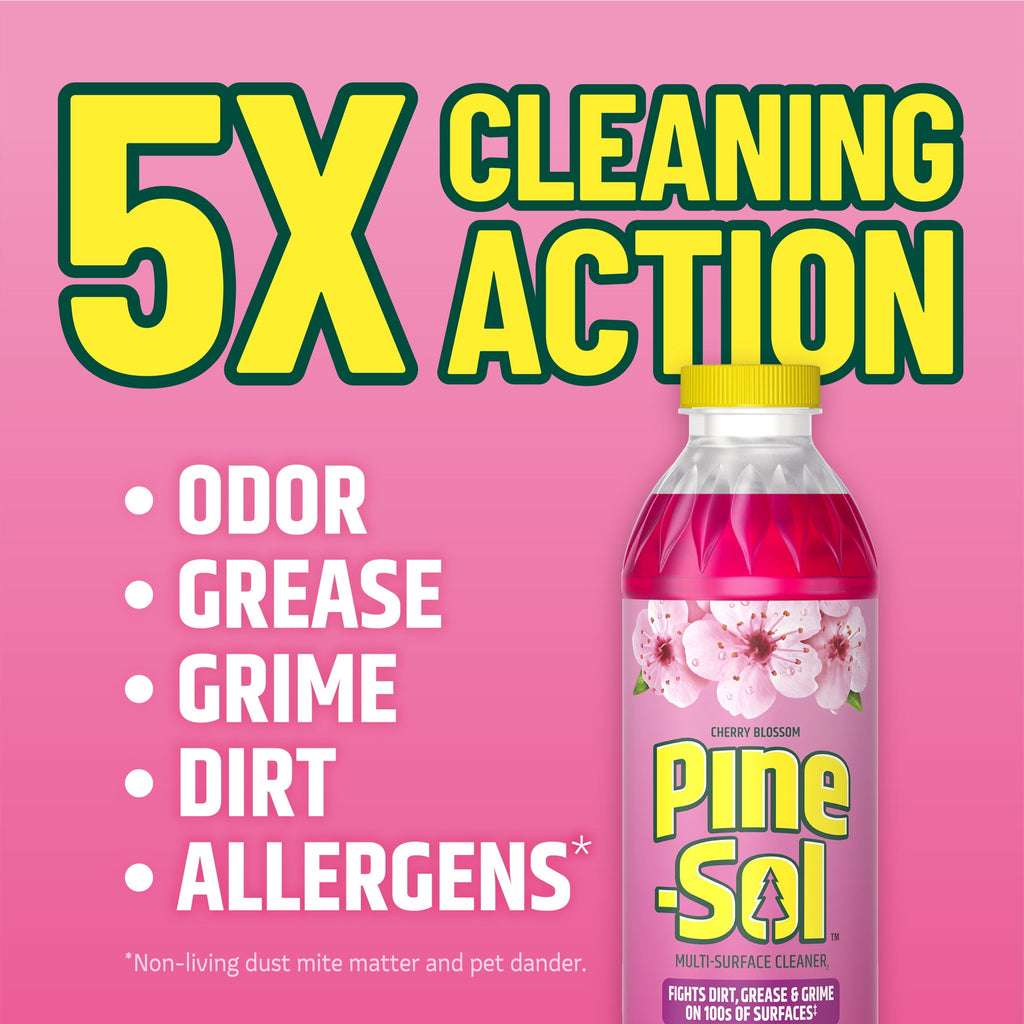 Pine-Sol Multi-Surface Cleaner - Cherry Blossom, 48 Fluid Ounces