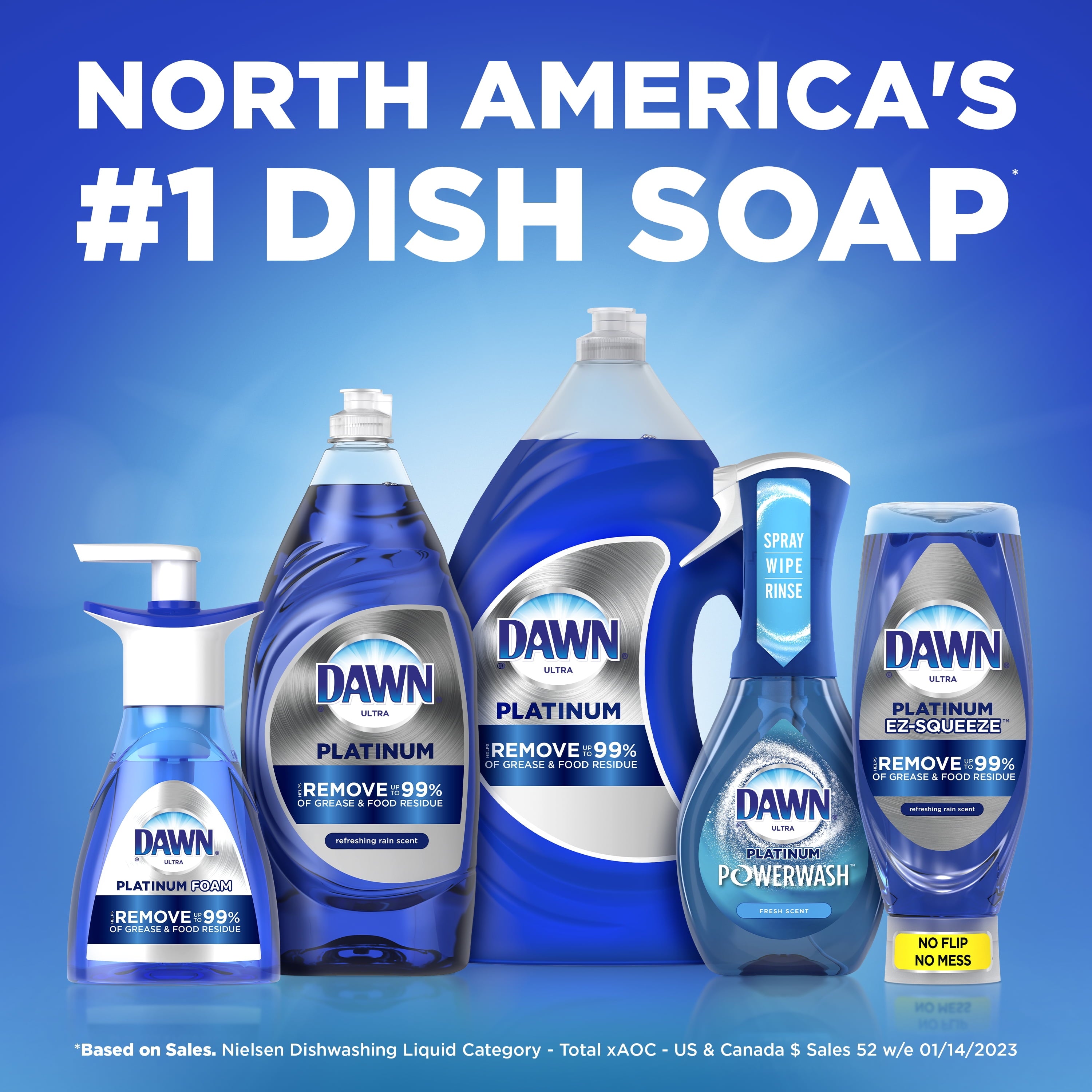 Dawn Platinum Bleach Alternative Dish Soap - Dishwashing Liquid, Clean Lemon, 24 fl oz