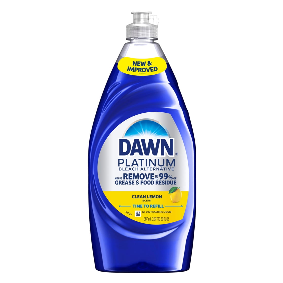 Dawn Platinum - Dish Soap Bleach Alternative Clean Lemon, 30oz