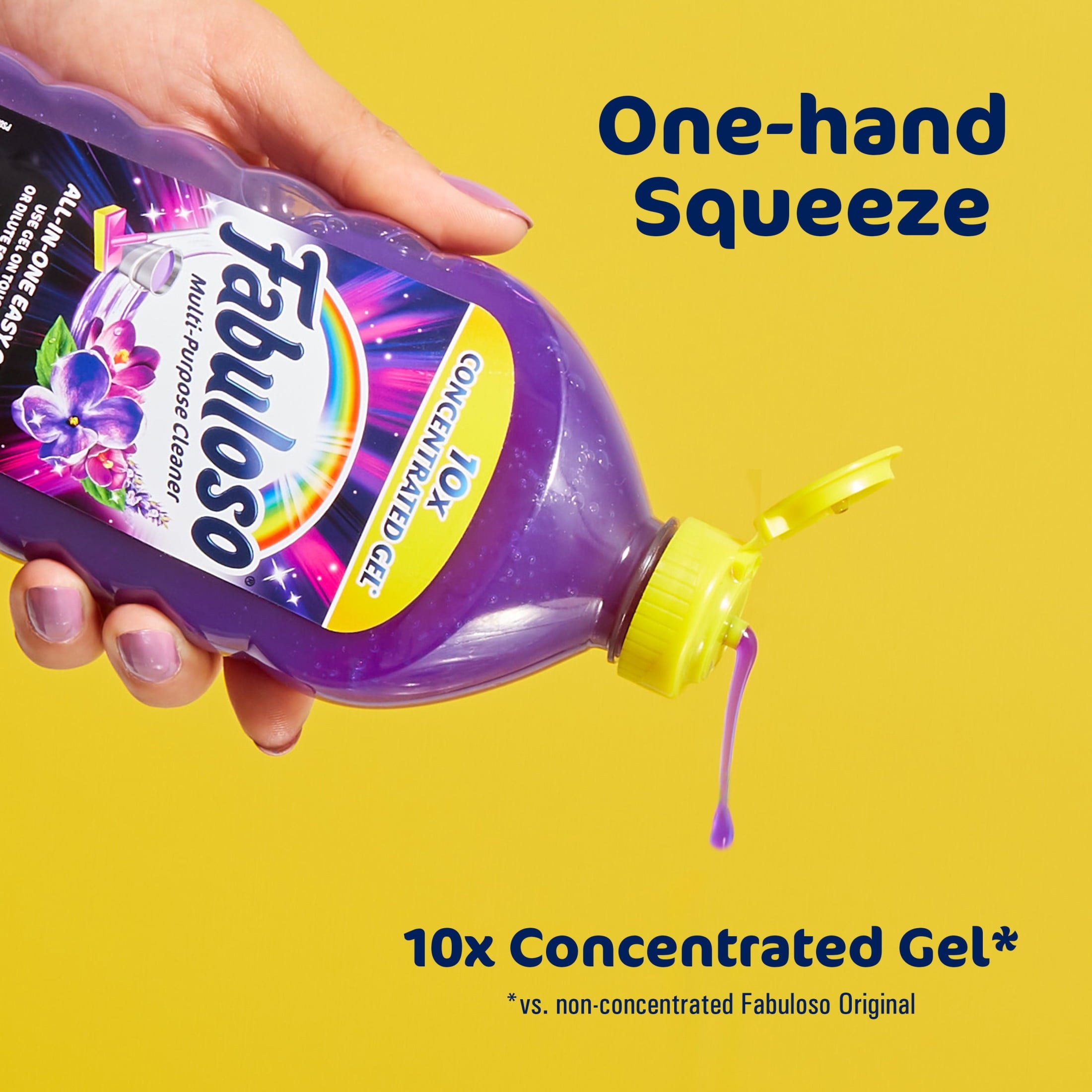 Fabuloso 10X Concentrated Gel - Multi-Purpose Cleaner, Toilet Cleaner, Floor Cleaner, Lavender Scent, 12 fl oz Bottle