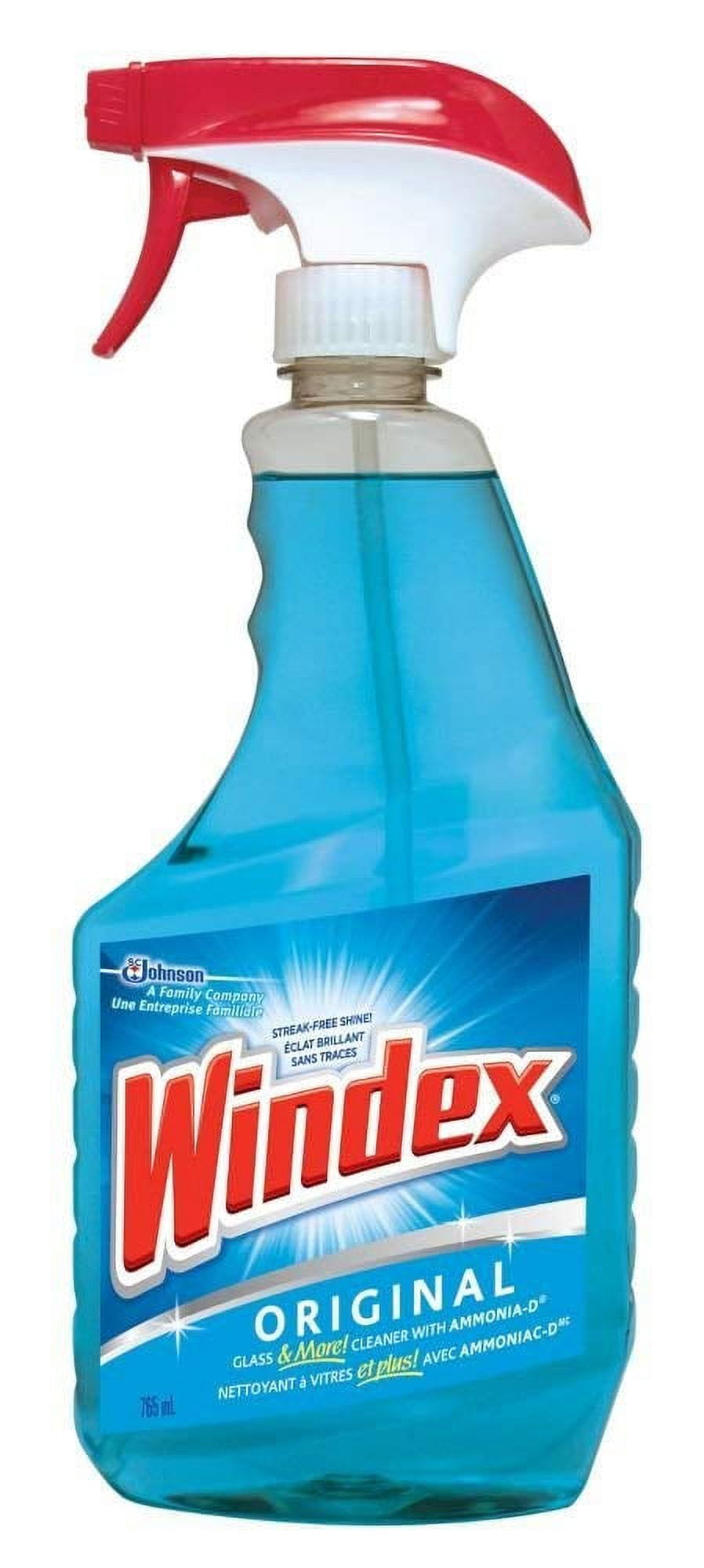 Windex Original Glass & Window Cleaner - Streak-Free Blue Glass Cleaner - 25.87 Fl Oz