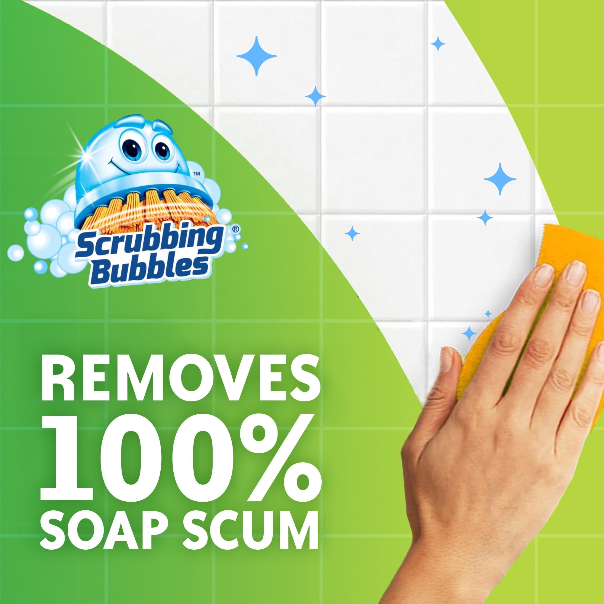 Scrubbing Bubbles Disinfectant Bathroom Shower & Tub Cleaner Grime Fighter Spray - Citrus, 32 oz