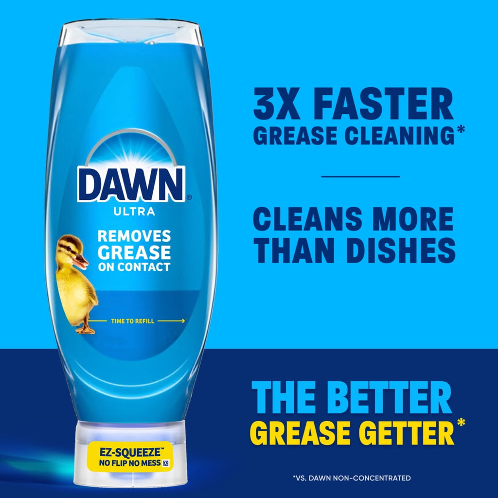 Dawn Ultra - EZ Squeeze Dish Soap, Dishwashing Liquid, Strawberry Fields, 22oz