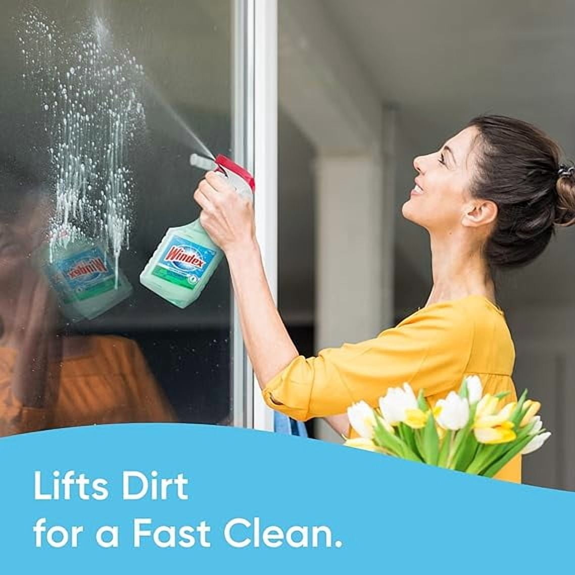 Windex Disinfectant Cleaner Multi-Surface with Glade Rainshower - Spray Bottle, 23 fl oz