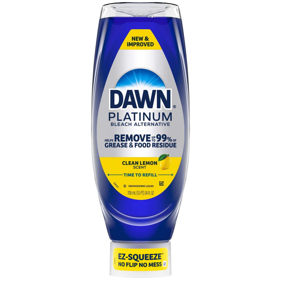 Dawn Platinum EZ Squueze Dish Soap Bleach Alternative Clean Lemon