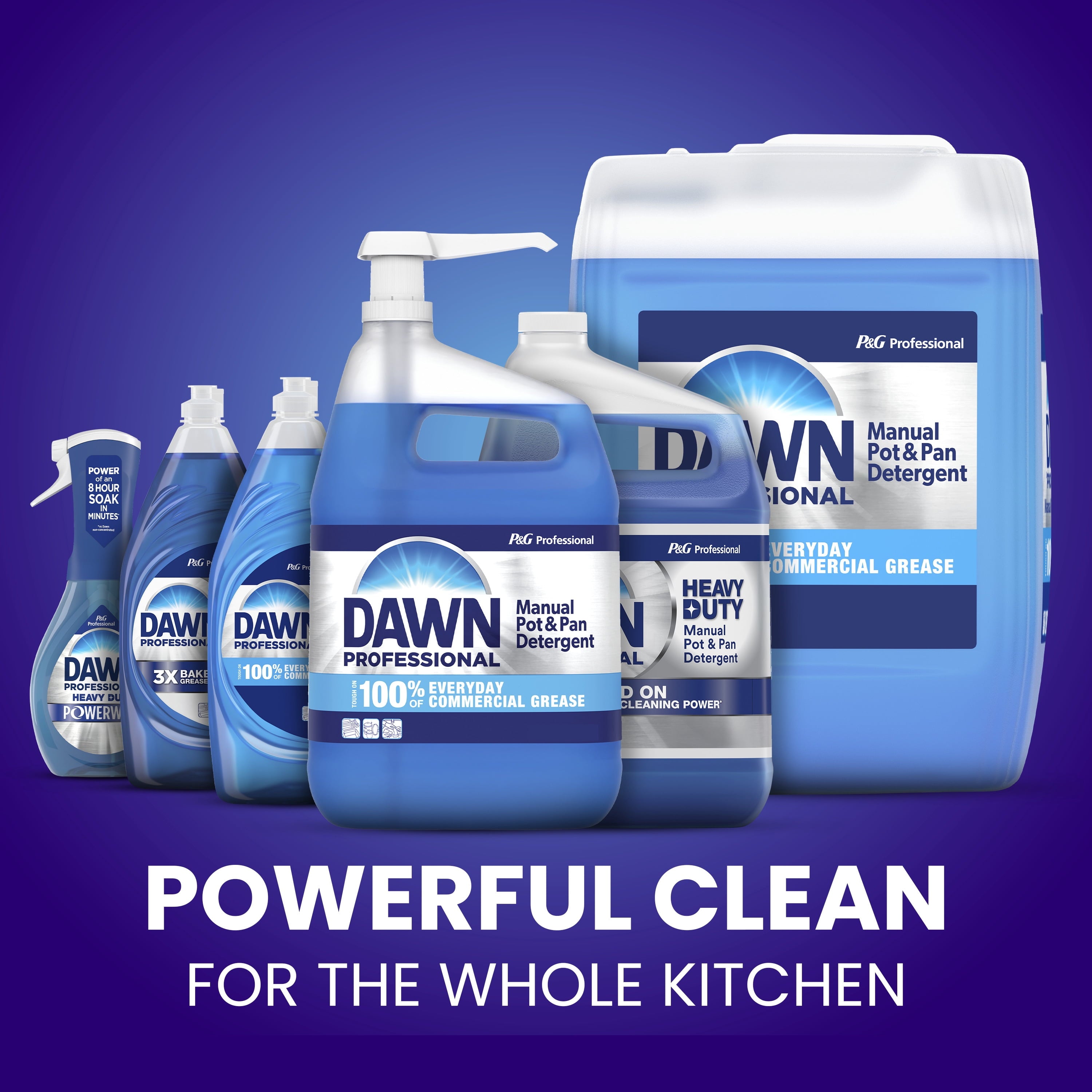 Dawn Professional Heavy Duty Manual Pot and Pan Dish Soap Detergent Original - 38 Fluid Ounces