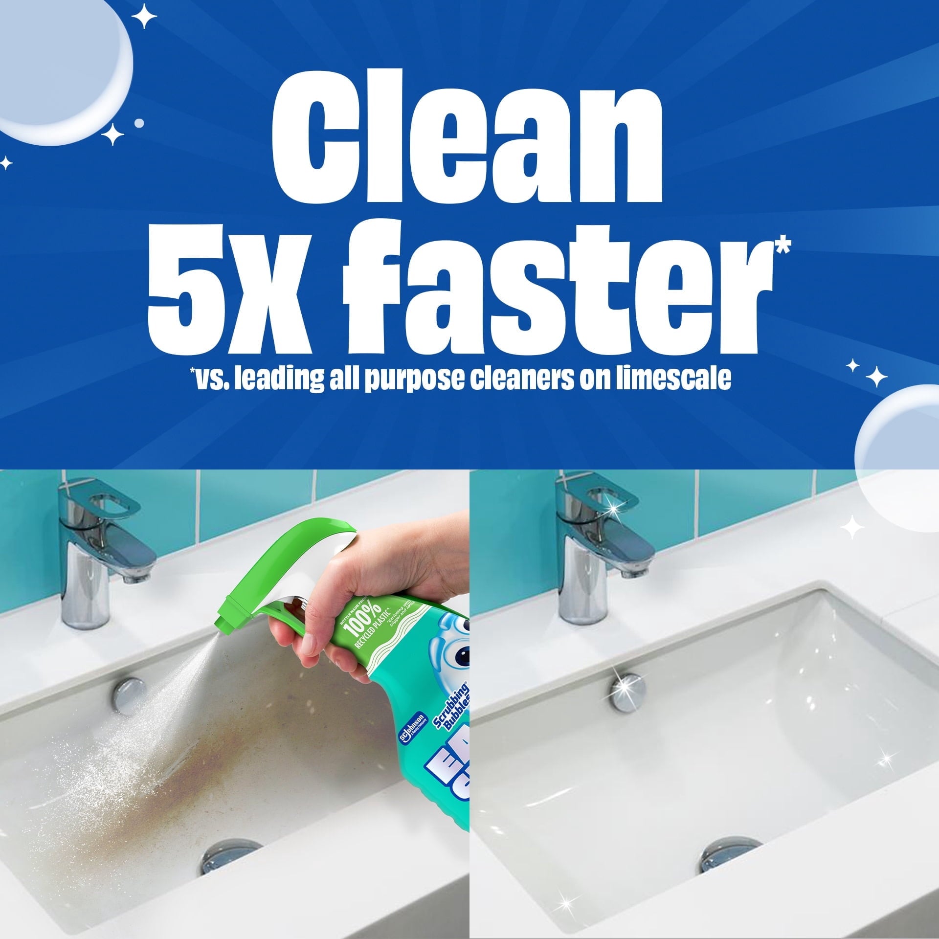 Scrubbing Bubbles Easy Clean Multi-Purpose Cleaner - Trigger Sprayer, 32 oz - 3 Pack