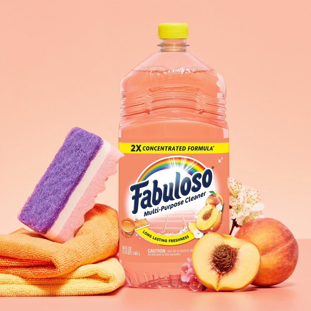 Fabuloso Peach Multi-Purpose Cleaner 2X Concentrated Formula Floor Cleaner - 56 fl oz