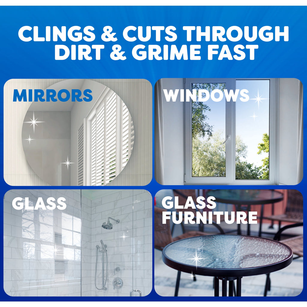 Windex Fast Shine Foam Glass - Window, and Mirror All-Purpose Cleaner, No-Drip Aerosol Cleaning Spray, 19 oz