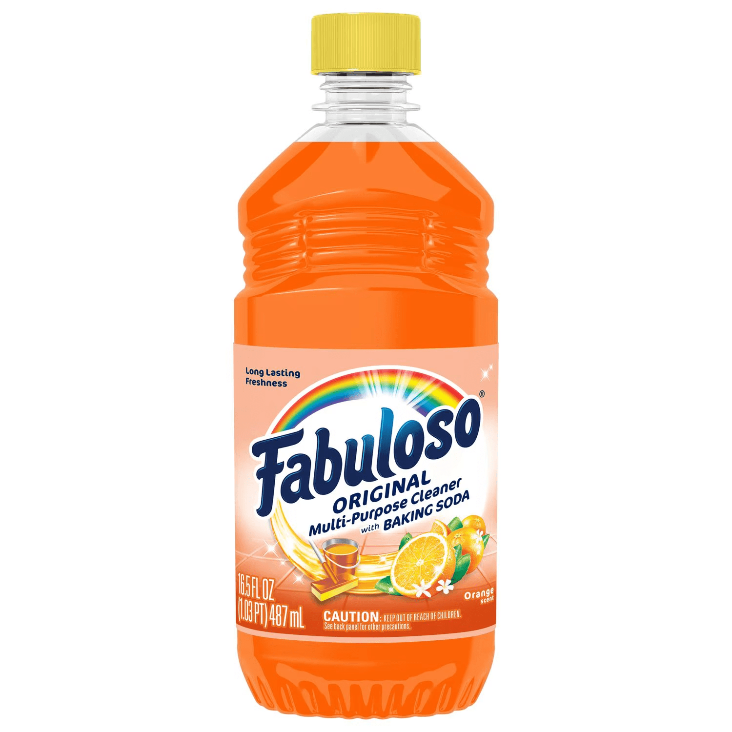 2 pack bottles Fabuloso Original Orange Scent Multi-Purpose Cleaner( 16.5 oz x 2 )