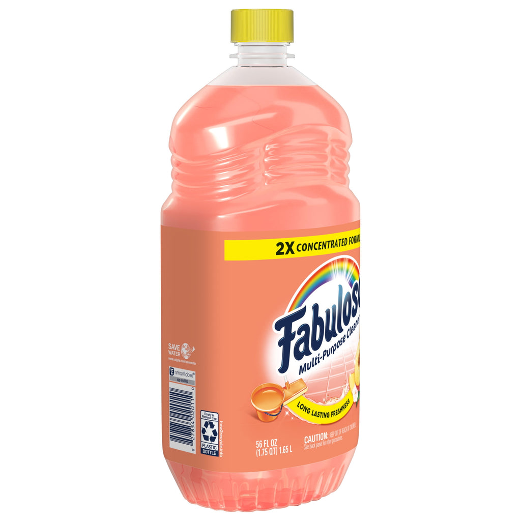 Fabuloso 2X Multi-Purpose Cleaner - No Rinse Floor Cleaner, Peach Scent, 56 fl oz