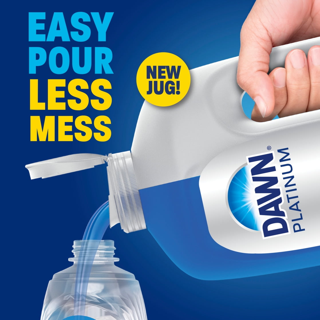 Dawn Platinum EZ Squueze Dish Soap Bleach Alternative Clean Lemon