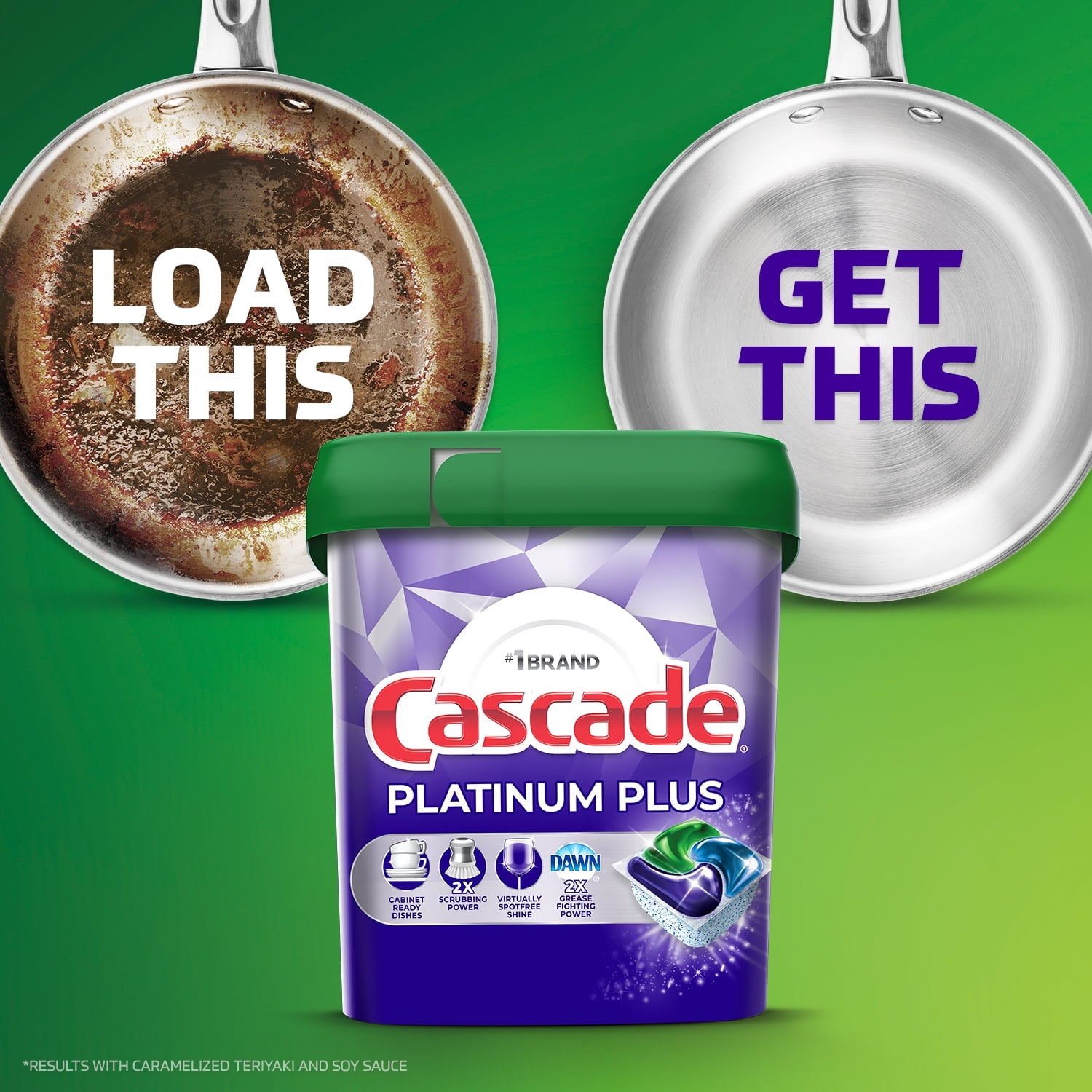 Cascade Platinum Plus Dishwasher Pods - Dish Detergent ActionPacs, Clean Lemon, 21 Count